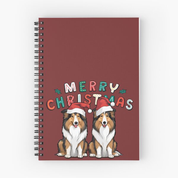 Item preview, Rough Collies – Merry Christmas designed and sold by GoodyPaws.