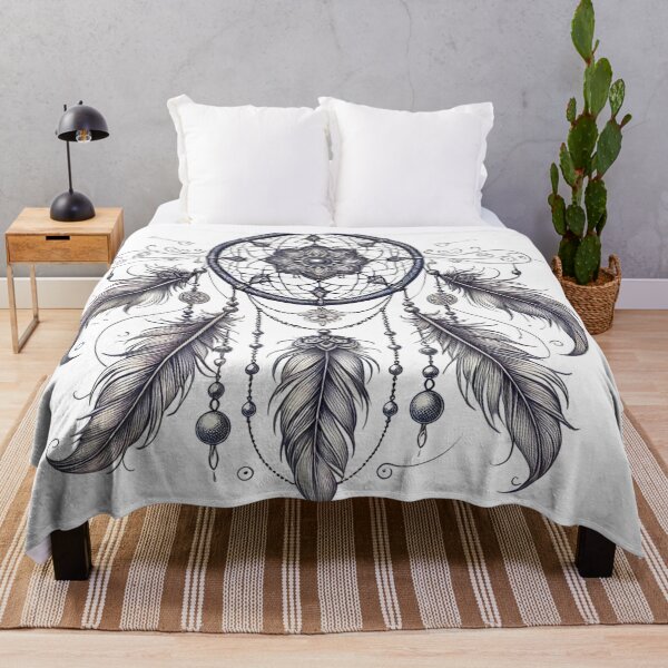 Item preview, Ornate Dreamcatcher Line Art | Boho Elegance designed and sold by DEEPDesignsART.