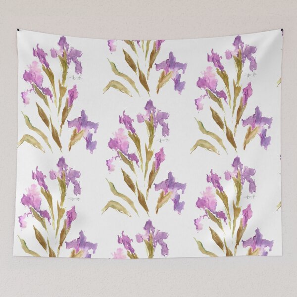 Item preview, Watercolor drawing of purple Iris. designed and sold by VB Accessories.