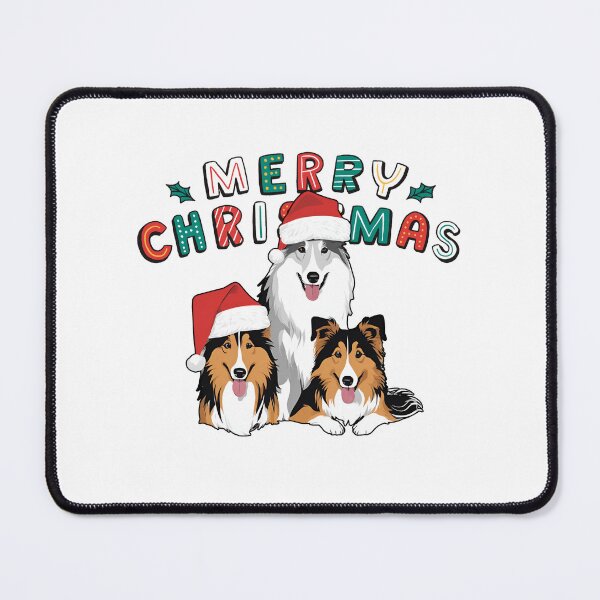 Item preview, Rough Collies – Merry Christmas designed and sold by GoodyPaws.