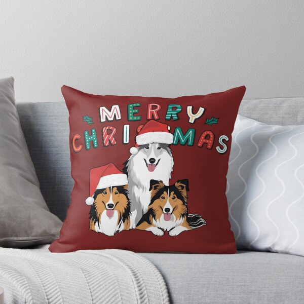 Item preview, Rough Collies – Merry Christmas designed and sold by GoodyPaws.