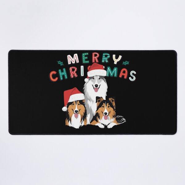 Item preview, Rough Collies – Merry Christmas designed and sold by GoodyPaws.