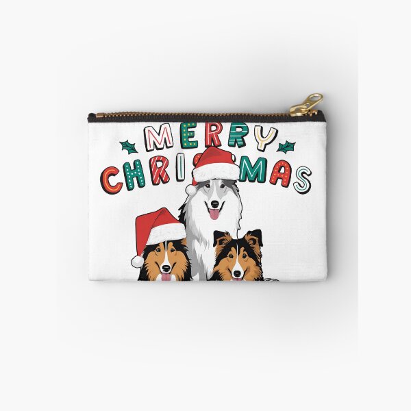 Item preview, Rough Collies – Merry Christmas designed and sold by GoodyPaws.