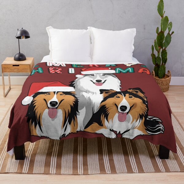 Item preview, Rough Collies – Merry Christmas designed and sold by GoodyPaws.
