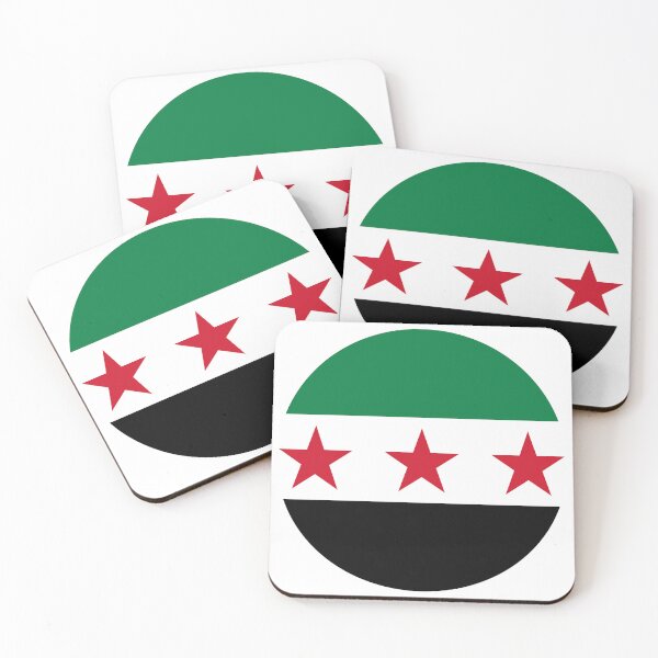 Item preview, NEW FLAG OF SYRIA Round designed and sold by MoonElite.