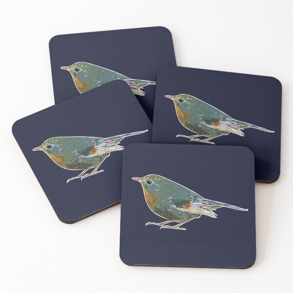 Item preview, Red Billed Leiothrix White Alternate Design  designed and sold by designsasstultd.