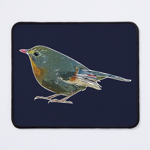 Item preview, Red Billed Leiothrix White Alternate Design  designed and sold by designsasstultd.