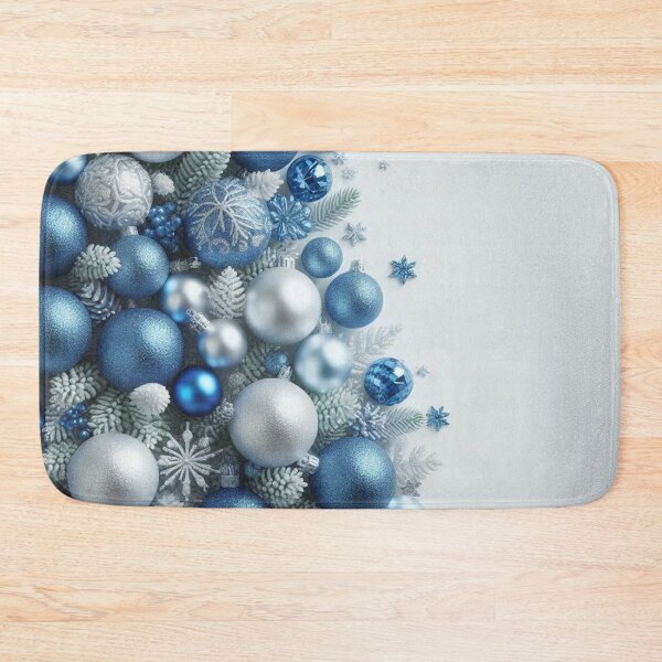 Item preview, Silver Blue Christmas Pattern designed and sold by Simplybe1.