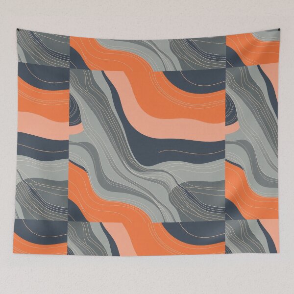 Item preview, Linear Flat Abstract Lines Seamless Pattern designed and sold by hjian8219.