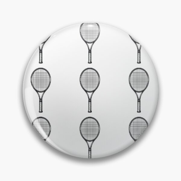 Artikelvorschau, Tennisschläger, Alabaster / Ohne Hintergrund, Kleines Muster entworfen und verkauft von Gaborai.