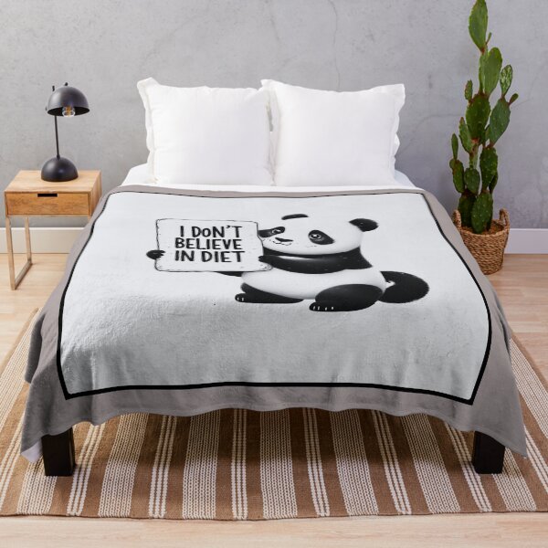 Item preview, I don't believe in diet Panda Bear  designed and sold by Stefrait-7.