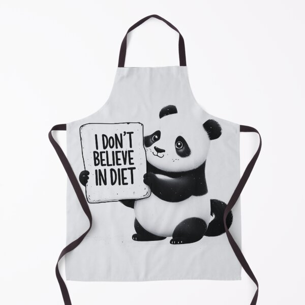 Item preview, I don't believe in diet Panda Bear designed and sold by Stefrait-7.