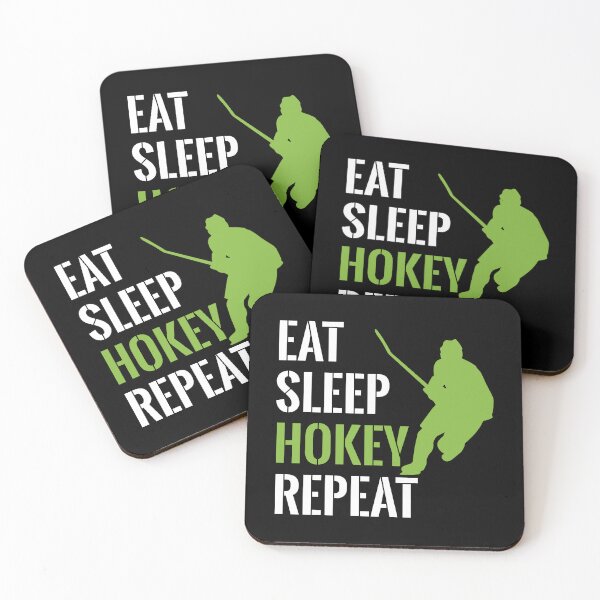 Item preview, Eat Sleep Hokey Repeat - Hockey Player & Lover   designed and sold by Smix Pixels.