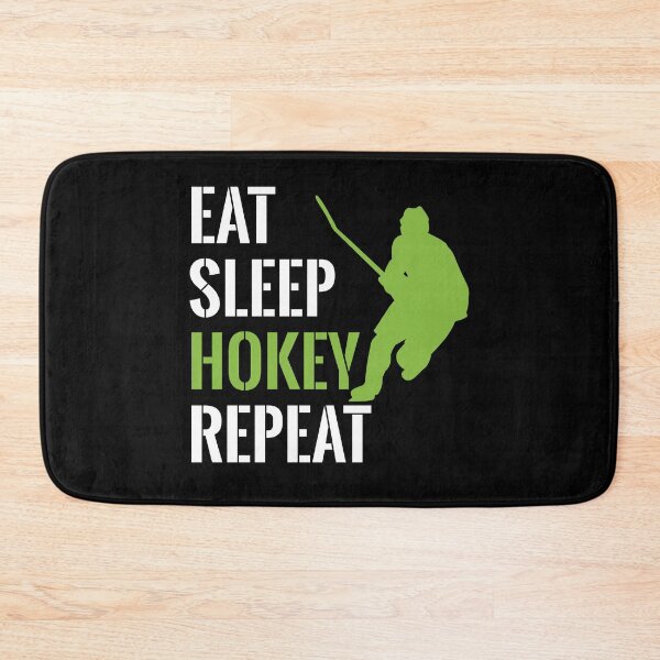 Item preview, Eat Sleep Hokey Repeat - Hockey Player & Lover   designed and sold by Smix Pixels.