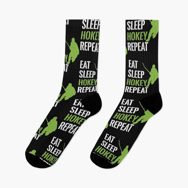 Item preview, Eat Sleep Hokey Repeat - Hockey Player & Lover   designed and sold by Smix Pixels.