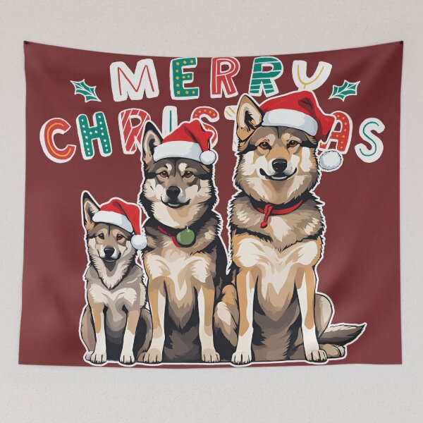 Item preview, Christmas Czechoslovakian Wolfdogs – Merry Christmas designed and sold by GoodyPaws.