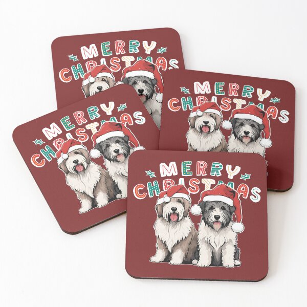 Item preview, Christmas Pyrenean Shepherds – Merry Christmas designed and sold by GoodyPaws.