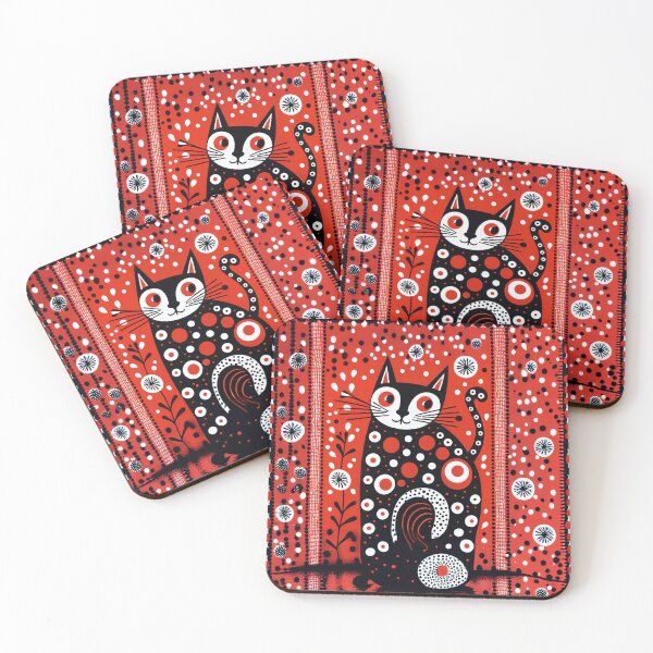 Item preview, Whimsical Black and White Cat 3 designed and sold by SparroCreative.