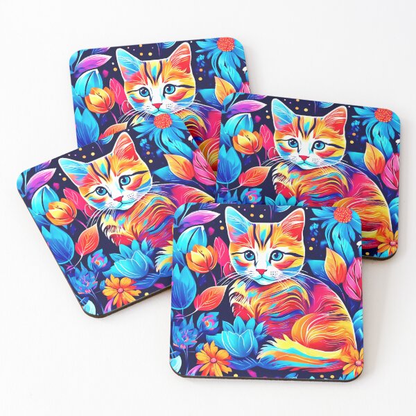 Item preview, Feline Floral Fantasy designed and sold by Health And Fitness Posts e-Store.