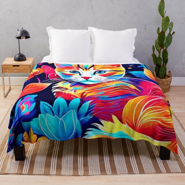 Item preview, Feline Floral Fantasy designed and sold by Health And Fitness Posts e-Store.