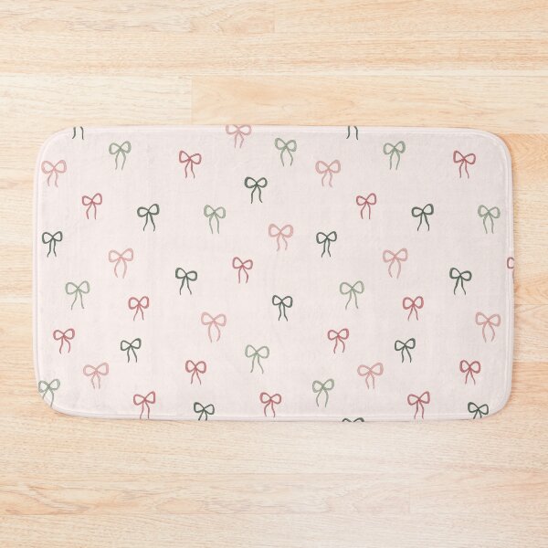 Item preview, Pink Ribbon Bow Coquette Christmas Wallpaper designed and sold by pointense.