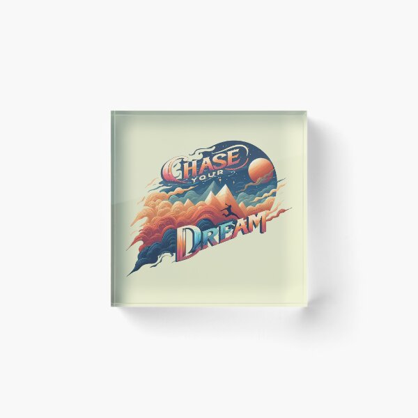 Item preview, Chase Your Dream, typography designed and sold by maxmaj.