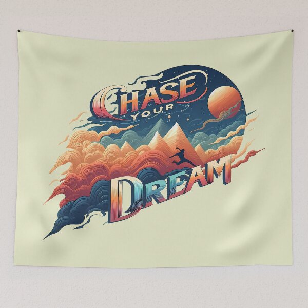 Item preview, Chase Your Dream, typography designed and sold by maxmaj.