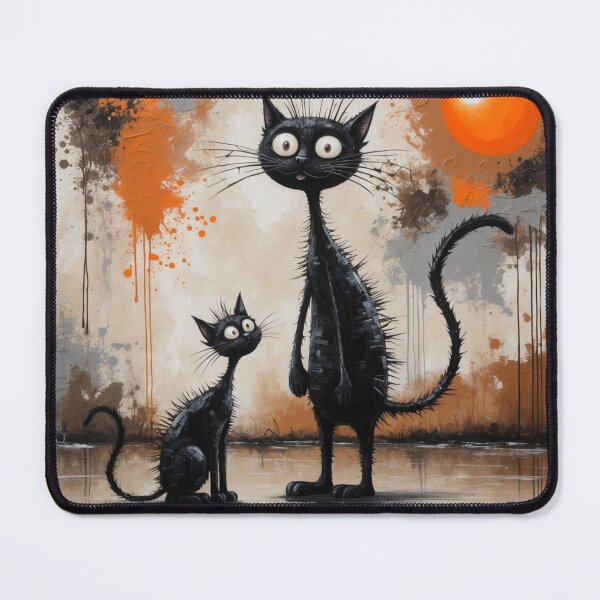 Item preview, Black Cats with Sunset  designed and sold by RetroPop23.
