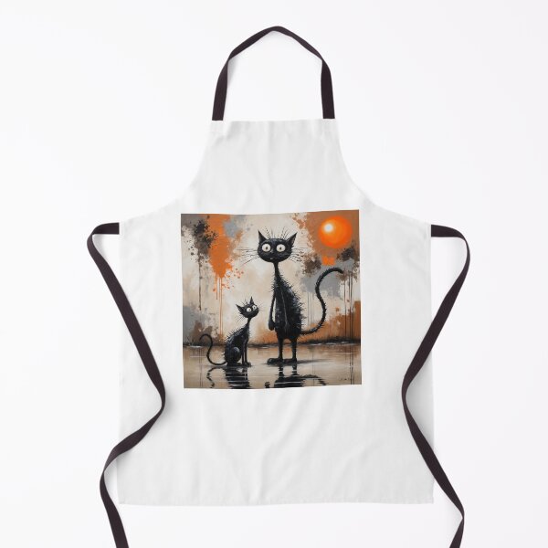 Item preview, Black Cats with Sunset designed and sold by RetroPop23.