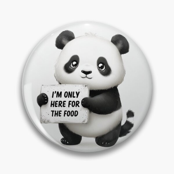 Item preview, I'm only here for the food cute panda design  designed and sold by Stefrait-7.