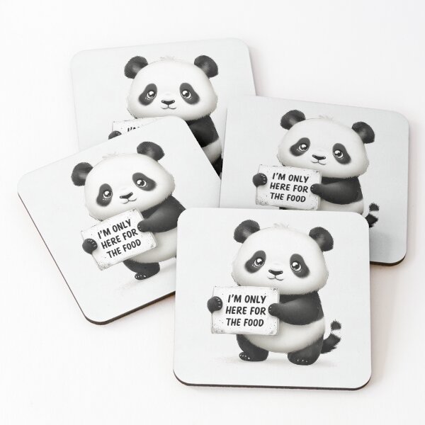 Item preview, I'm only here for the food cute panda design  designed and sold by Stefrait-7.