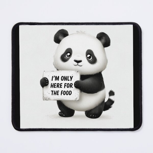 Item preview, I'm only here for the food cute panda design  designed and sold by Stefrait-7.