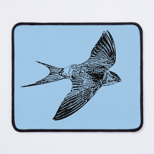 Item preview, European Red-rumped Swallow Black Design  designed and sold by designsasstultd.