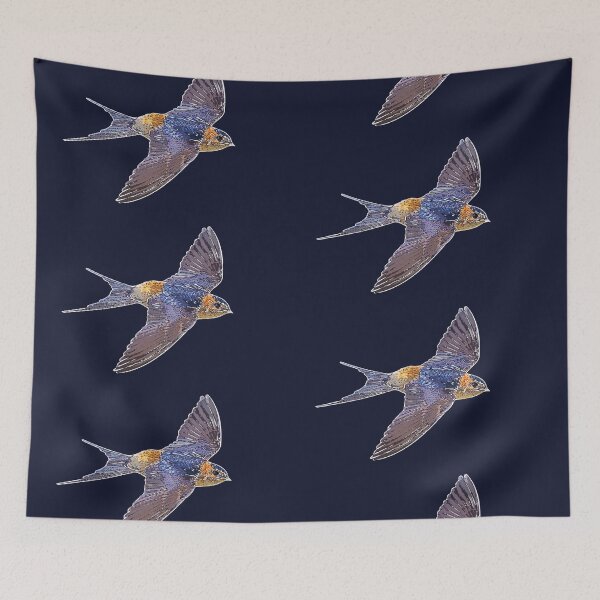 Item preview, European Red-rumped Swallow White Alternate Design  designed and sold by designsasstultd.