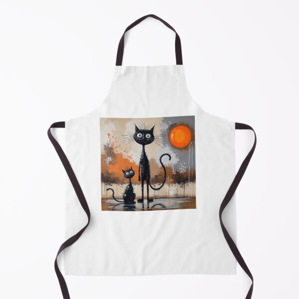 Item preview, Funny Black Cats with Sunset designed and sold by RetroPop23.