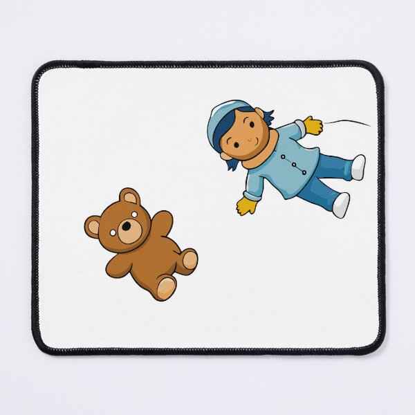 Item preview, Child and Bear Lying Side-by-Side in Snowy Bliss designed and sold by omerfdln34.