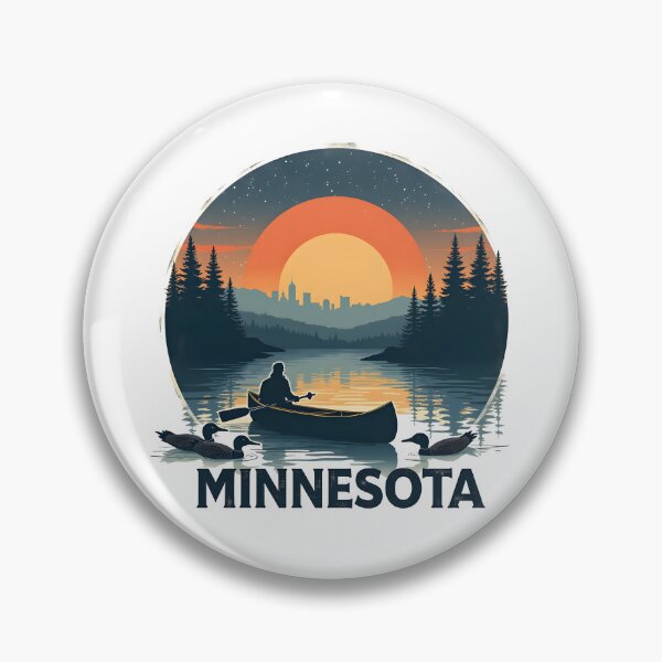 Item preview, Minnesota Lake Sunrise - Canoe and Wilderness designed and sold by CyberPeakZ.