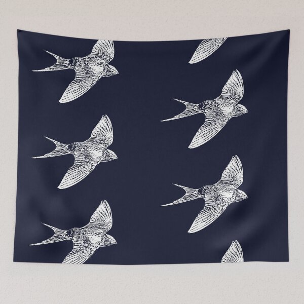 Item preview, European Red-rumped Swallow White Design  designed and sold by designsasstultd.