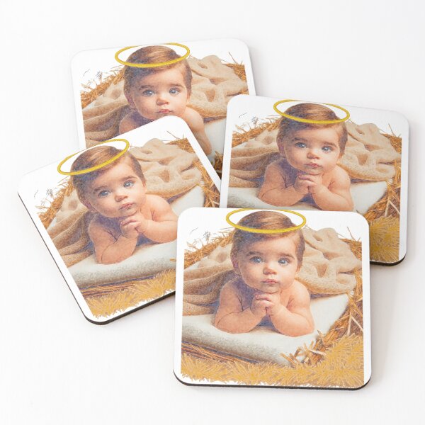 Item preview, "Divine Tenderness: Baby Jesus in the Manger" designed and sold by Jose´s dreams.