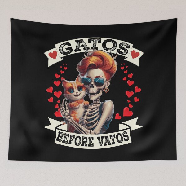 Item preview, Gatos Before Vatos - Funny Hispanic Cat Lover  designed and sold by Smix Pixels.