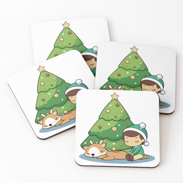 Item preview, Child and Small Deer Curled Up in a Peaceful Scene designed and sold by omerfdln34.