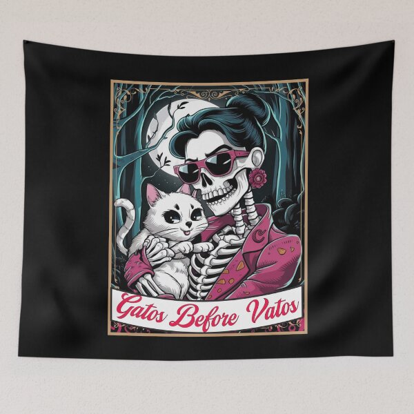 Item preview, Gatos Before Vatos - Funny Hispanic Cat Lover  designed and sold by Smix Pixels.