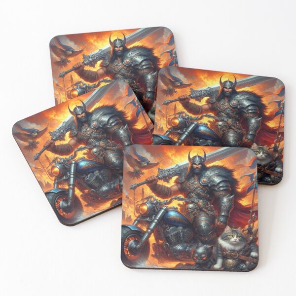 Item preview, Fantasy Biker Warrior with Cat designed and sold by Jurand  Creations.