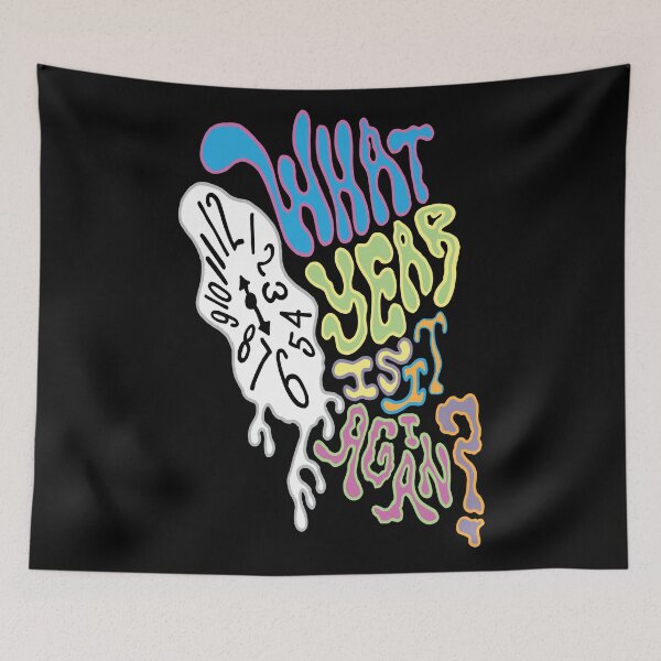 Item preview, Psychedelic Melting Clock - What Year Is It Again? - NYE Reusable designed and sold by Tim Veiga.