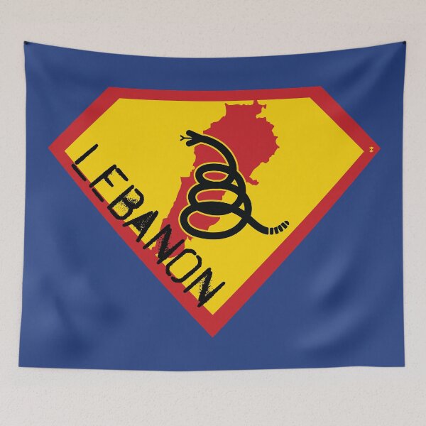 Item preview, LEBANON Spell Out - Freedom Is The Superpower - Modern Gadsden Snake Flag - Dont Tread On Me SUPERHERO design designed and sold by pelagio.