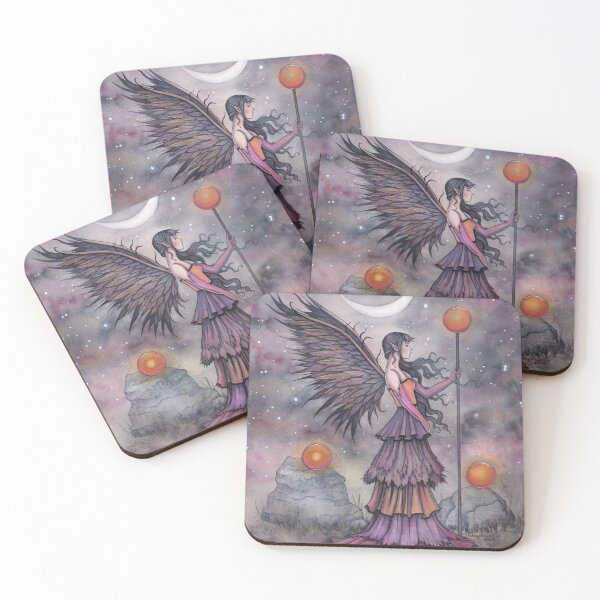 Item preview, Autumn Night Gothic Fantasy Fairy and Crescent Moon designed and sold by Molly  Harrison.