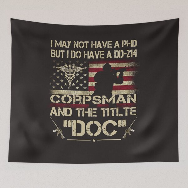 Item preview, Army Combat Medic DOC Veteran American Flag designed and sold by FernaRoje.