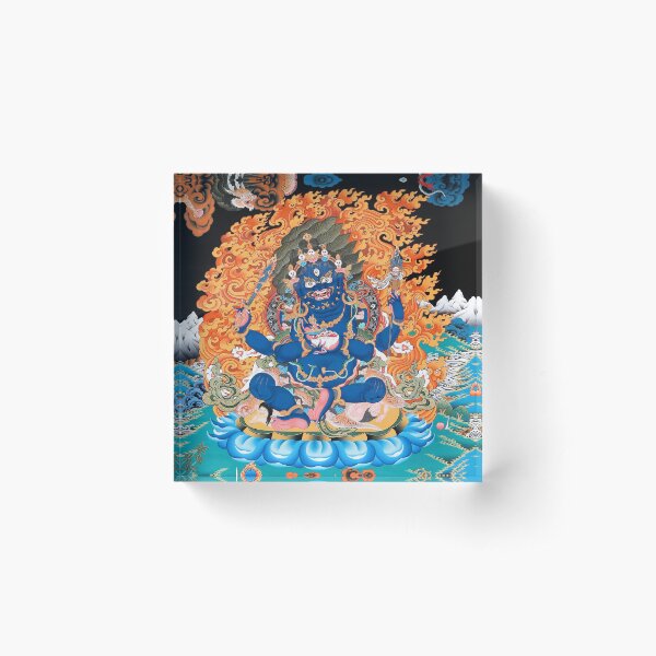 Aperçu de l'œuvre Thangka bouddhiste Mahakala à quatre bras  créée et vendue par Onodera.
