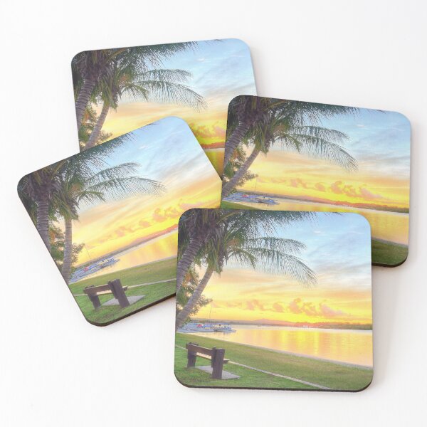 Item preview, Paradise on the Noosa River - Place to Relax at Sunset designed and sold by Adam Gormley.
