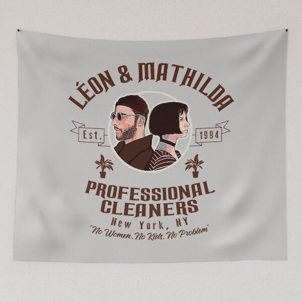 Item preview, Leon and Mathilda Professional Cleaners Lts designed and sold by Alema Art.